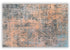 5' X 8' Blue And Orange Abstract Distressed Area Rug