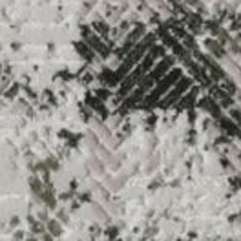 5' X 8' Gray And Green Abstract Distressed Area Rug With Fringe