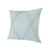 18" Blue And Slate Blue Diamond Cotton Throw Pillow Cover with Texture