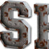 10" X 8" Gray words Metal Wall Decor