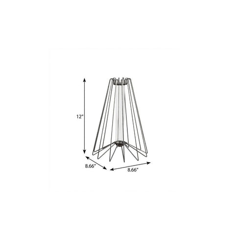 12" Gray Glass Glass Tube