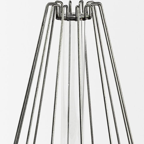 12" Gray Glass Glass Tube