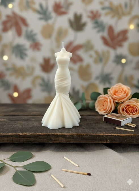 4" Ivory Unscented Dimensional Form Candle