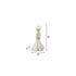 4" Ivory Sea Salt And Orchid Scented Dimensional Form Candle