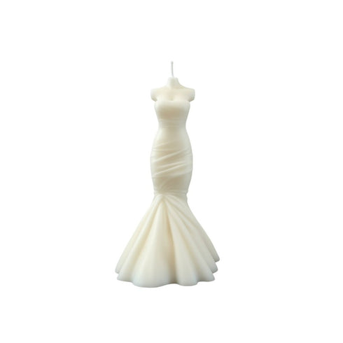 4" Ivory Sea Salt And Orchid Scented Dimensional Form Candle