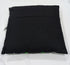 Set of Two 18" Black And Blue Peacock Cotton Throw Pillows with Embroidery