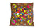 Set of Two 20" Brown And Pink Floral Cotton Throw Pillows with Embroidery