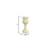 5" Ivory Unscented Dimensional Flower Candle