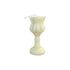 5" Ivory Unscented Dimensional Flower Candle