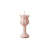 5" Pink Unscented Dimensional Flower Candle