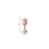 5" Pink Unscented Dimensional Flower Candle