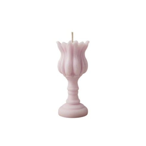 5" Orchid Unscented Dimensional Flower Candle