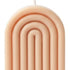 3" Peach Unscented Candle
