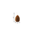 3" Brown Autumn Harvest Scented Dimensional Pinecone Candle
