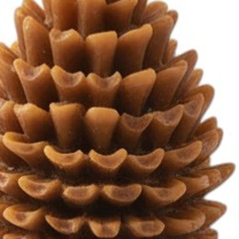 3" Brown Autumn Harvest Scented Dimensional Pinecone Candle