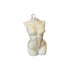 4" Ivory Unscented Dimensional Female Form Candle
