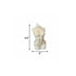 4" Ivory Unscented Dimensional Female Form Candle