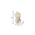 4" Ivory Black Ice Scented Dimensional Female Form Candle