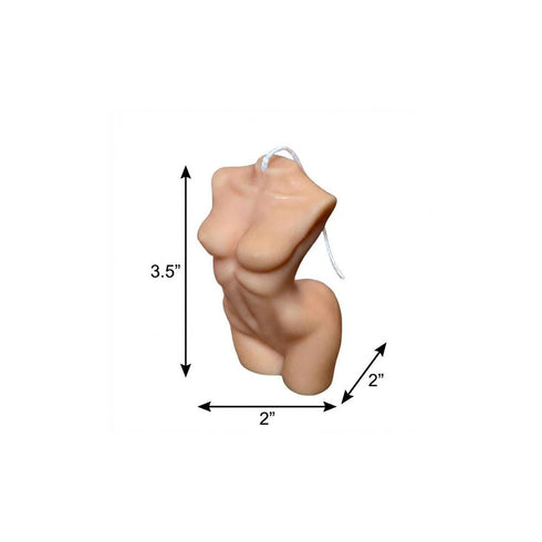 4" Natural Unscented Dimensional Female Form Candle