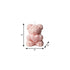 4" Pink Unscented Dimensional Teddy Bear Candle