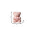 4" Pink Love Spell Scented Dimensional Teddy Bear Candle