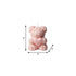 4" Pink Love Spell Scented Dimensional Teddy Bear Candle