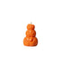3" Orange Unscented Dimensional Pumpkin Candle