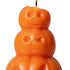 3" Orange Unscented Dimensional Pumpkin Candle