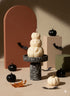3" Ivory Unscented Dimensional Pumpkin Candle