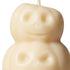3" Ivory Unscented Dimensional Pumpkin Candle
