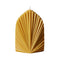6" Gold Unscented Dimensional Palm Leaf Candle