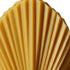 6" Gold Mahogany And Teakwood Scented Dimensional Palm Leaf Candle