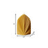 6" Gold Mahogany And Teakwood Scented Dimensional Palm Leaf Candle