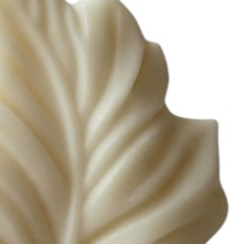 6" Ivory Unscented Dimensional Feather Candle