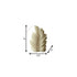 6" Ivory Unscented Dimensional Feather Candle