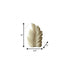 6" Ivory Honeysuckle Scented Dimensional Feather Candle