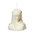 6" Ivory Unscented Dimensional Lady Candle