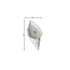 6" Light Blue Unscented Soy Wax Candle In White Resin Novelty Holder