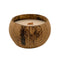 4" Ivory Unscented Candle In Brown Coconut Shell Holder
