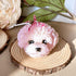 2" Pink Cashmere Plum Scented Dimensional Dog Candle