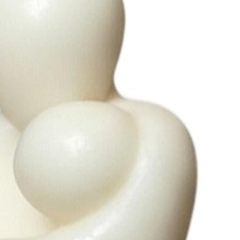 2" White Unscented Mother And Child Dimensional Candle