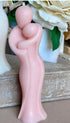 2" Peach Unscented Mother And Child Dimensional Candle