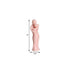 2" Peach Unscented Mother And Child Dimensional Candle