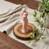 2" Peach Unscented Mother And Child Dimensional Candle