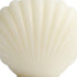 3" Ivory Unscented Dimensional Seashell Candle