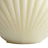 4" Ivory Unscented Dimensional Seashell Candle