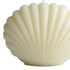 4" Ivory Unscented Dimensional Seashell Candle