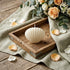 4" Ivory Unscented Dimensional Seashell Candle