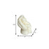 3" Ivory Lily of the Valley Scented Baby Dimensional Candle