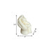 3" Ivory Lily of the Valley Scented Baby Dimensional Candle